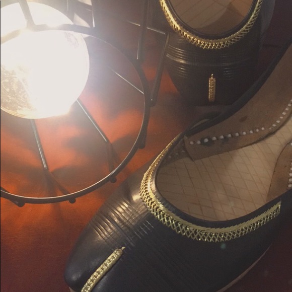 BNWT Handmade vintage pure leather flats, khussa, size8 jutti - Picture 3 of 9